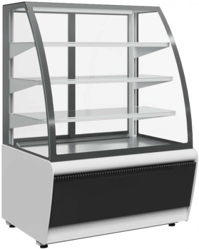 Витрина кондитерская Carboma K70 VV 1,3-1 STANDARD 9006-9005 (ВХСв-1,3д Люкс Техно)