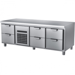 Стол холодильный низкий HappyChef TC GL 2-CR-2-2