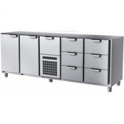Стол холодильный HappyChef TC G 1-1-CBR-3-3 без столешницы