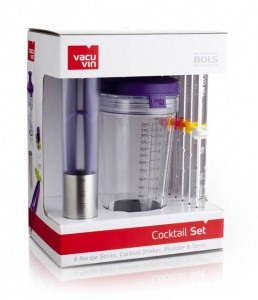 Набор VacuVin Muddler &amp; Tools B для приготовления коктейлей с маддлером, фиолетовый