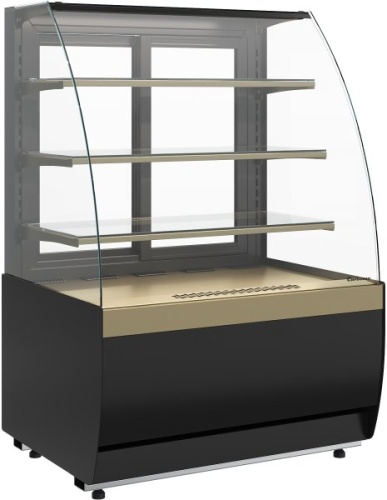 Витрина холодильная напольная ПОЛЮС K70 VM 1,3-1 LIGHT (версия 2.0) (9005-0109)