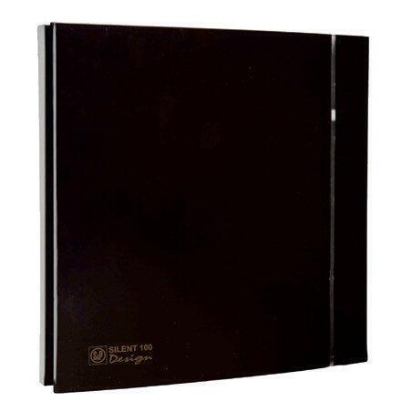 Вытяжка для ванной диаметр 100 мм Soler & Palau SILENT-100 CRZ BLACK DESIGN-4C