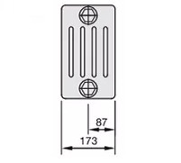 Стальной трубчатый радиатор 5-колончатый Zehnder Charleston 5090/23 №1270 3/4" RAL 9016