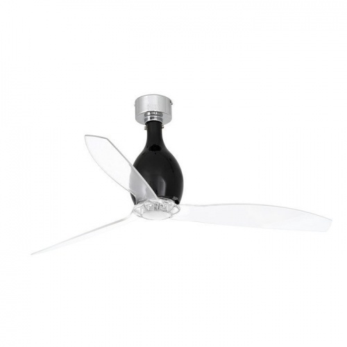 Вентилятор без подсветки Faro Mini Eterfan Shiny Black