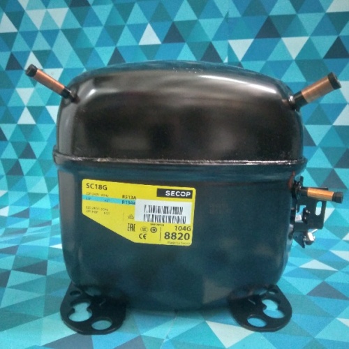 Компрессор SECOP (L/M/HBP) (104G8820) SC18G (R134a, 397Вт/-23.3C*, 1612Вт/+7,2C*, ASHRAE, 17,69см3)