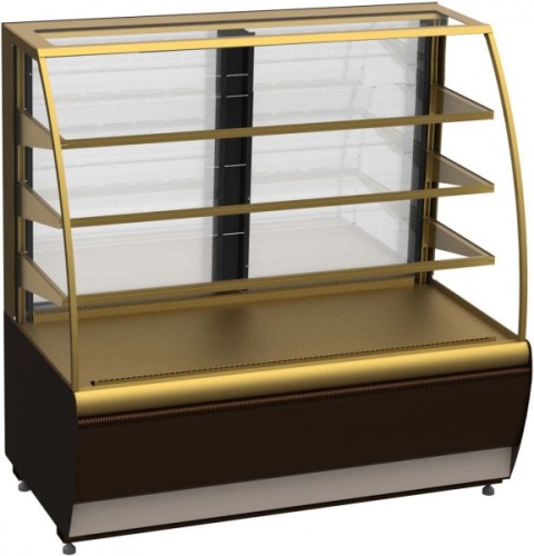 Витрина кондитерская Carboma K70 VM 1,3-2 Standard (ВХСв - 1,3д) открытая