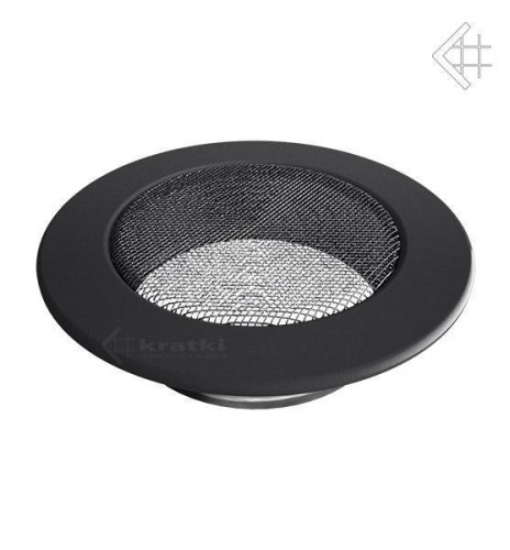 Вентиляционная решетка для камина Kratki КРУГЛАЯ графитовая д.125 FI/125G
