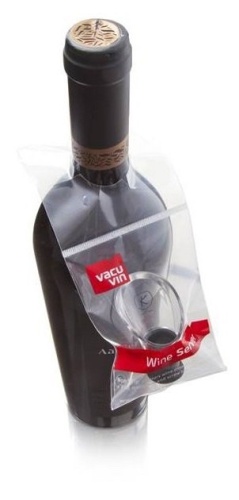 Каплеуловитель в пластиковой упаковке Wine Server Black Bottle Neck Bag, арт.1854260 (VacuVin)