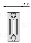 Стальной трубчатый радиатор 4-колончатый Zehnder Charleston 4060/35 №1270 3/4" RAL 9016