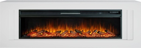 Каминокомплект Line 60 CRM (Разборный) - Санд сноу с очагом Vision 60 LOG LED