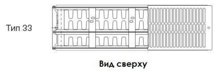 Стальной панельный радиатор Тип 33 Buderus Радиатор VK-Profil 33/600/2000, re (12) (C)
