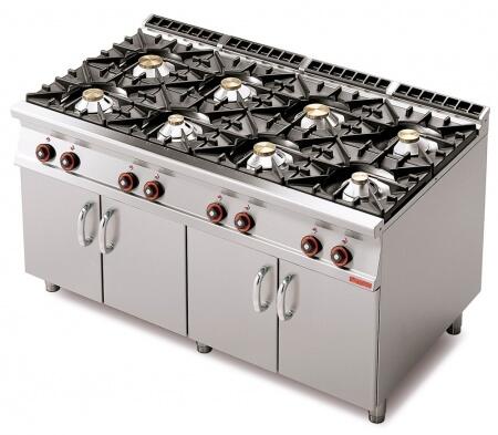 Плита газовая LOTUS PC-916G восьмигорелочная без жарочного шкафа (серия 90)