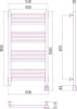 Электрический полотенцесушитель лесенка Сунержа РЭБ МОДУС 1000х500 правый СКР