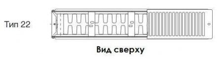 Стальной панельный радиатор Тип 22 Buderus Радиатор K-Profil 22/500/800 (18) (A)