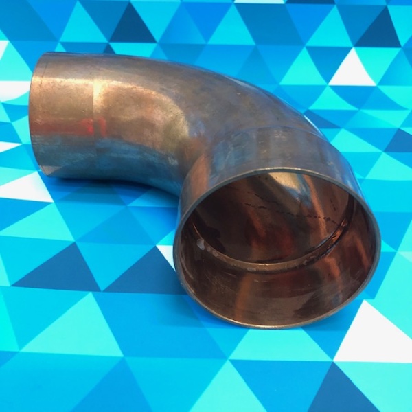 Угол медный 90гр. 3" (76мм.) пайка