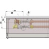 Внутрипольный конвектор длиной 30 см - 1 м Minib COIL-PMW165 1000