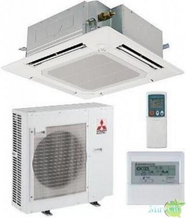 Компактный полупромышленный кассетный кондиционер Mitsubishi Electric PLA-RP71 ВA/PU-P71VHA/YHA