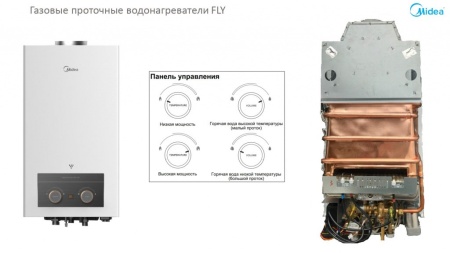 Водонагреватель газовый проточный (колонка) MIDEA MGIWH-10-OC FLY