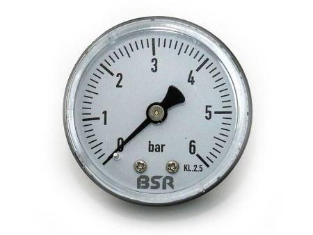 Манометр BSR 6 бар, 1/4 ", ? 50, аксиальный