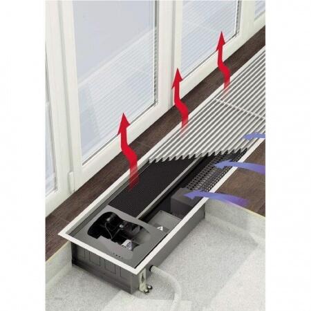 Электрический внутрипольный конвектор Varmann Qtherm Electro 180x110x1250