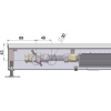 Внутрипольный конвектор длиной 1,6 м - 2 м Minib COIL-T80 1750