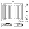 Стальной панельный радиатор Тип 11 Kermi FTV(FKV) 11 300x1600