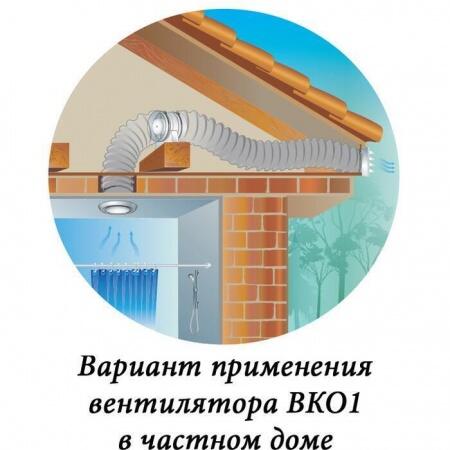 Вытяжка для ванной диаметр 125 мм Vents 125 ВКО1Т