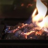 Газовый уличный обогреватель мощностью 8-10 кВт Kratki PATIO/M/G31/37MBAR/CZ - черное стекло, с ручн