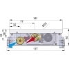 Внутрипольный конвектор длиной 1,6 м - 2 м Minib COIL-T50 1750