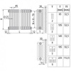 Стальной трубчатый радиатор 3-колончатый Arbonia 3057/20 N12 3/4 RAL 9016