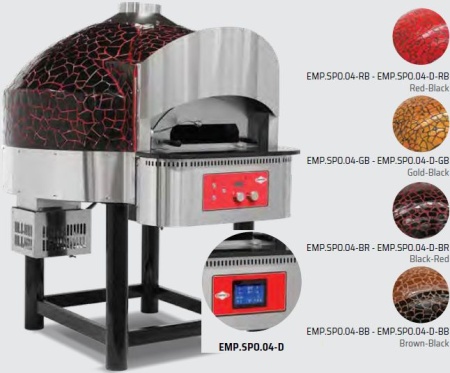 Печь для пиццы газовая вращающаяся EMP.SPO.04