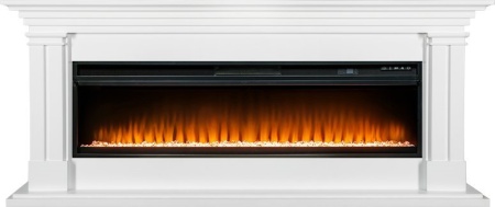 Каминокомплект Lyon 60 SFT (Разборный) - Белый с очагом Vision 60 LED