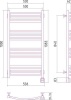 Электрический полотенцесушитель лесенка Сунержа РЭБ АРКУС 1000х500 правый СКР