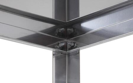 Стеллаж кухонный Luxstahl СР-1800х600х600/4 нерж