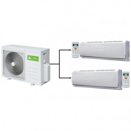 Внешний блок мульти сплит-системы на 2 комнаты Chigo C2OU-14HVR1/CSG-07HVR1(J150)*2шт