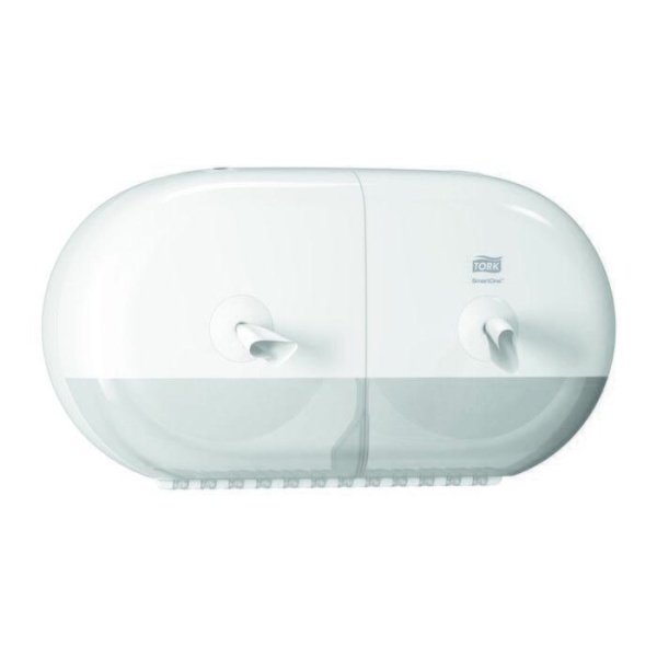 Диспенсер для туалетной бумаги Tork SmartOne двойной в мини-рулонах Т9 белый