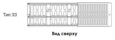 Стальной панельный радиатор Тип 33 Buderus Радиатор VK-Profil 33/400/2000, re (18) (C)