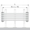 Стальной трубчатый радиатор 6-колончатый Arbonia BANK-RADIATOR 5F6150 6-и трубчатый радиатор, 5 секц