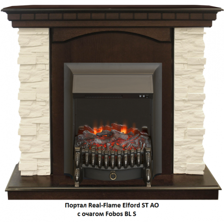 Очаг электрокамина Real-Flame Fobos Lux
