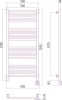 Электрический полотенцесушитель лесенка Сунержа РЭБ МОДУС 1200х500 левый СКР