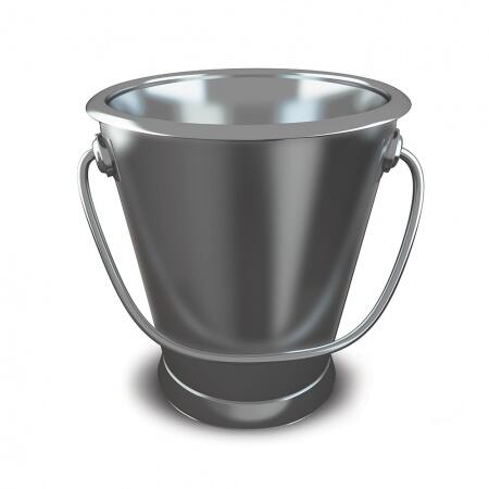 Ведро для подачи с ручкой 72 мм Luxstahl [80800-T mirror polish]