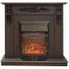 Камин в квартиру электрический Real-Flame Dominica STD/EUG DN с очагом Fobos s Lux BL/BR, Majestic s
